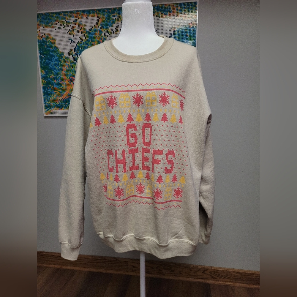 Kansas City Chiefs Christmas Sweater XL